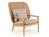 Gloster - Kay Highback Lounge Chair, Harvest, Fife Rainy Grey, Sans repose-pieds