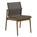 Gloster - Chaise en teck Sway , Revêtement poudré anthracite, Tissu Sling granite, Sans accotoirs