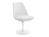Knoll International - Chaise Tulip Saarinen, Statique, Coussin d'assise, Blanc, Ivory (Tonus 100)