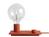 Muuto - Lampe de table Control, Rouge - avec ampoule LED