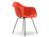 Vitra - Eames Plastic Armchair RE DAX, Rouge (rouge coquelicot), Sans rembourrage, Sans rembourrage, Version standard - 43 cm, Revêtement basic dark