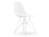 Vitra - Eames Plastic Side Chair RE DSR, Blanc, Sans rembourrage, Sans rembourrage, Version standard - 43 cm, Revêtement blanc