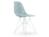Vitra - Eames Plastic Side Chair RE DSR, Gris bleuté, Sans rembourrage, Sans rembourrage, Version standard - 43 cm, Revêtement blanc