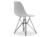 Vitra - Eames Plastic Side Chair RE DSR, Coton blanc, Sans rembourrage, Sans rembourrage, Version standard - 43 cm, Revêtement basic dark