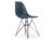 Vitra - Eames Plastic Side Chair RE DSR, Bleu océan, Sans rembourrage, Sans rembourrage, Version standard - 43 cm, Revêtement basic dark