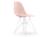 Vitra - Eames Plastic Side Chair RE DSR, Rose pâle, Sans rembourrage, Sans rembourrage, Version standard - 43 cm, Revêtement blanc