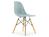 Vitra - Eames Plastic Side Chair RE DSW, Gris bleuté, Sans rembourrage, Sans rembourrage, Version standard - 43 cm, Frêne tons miel