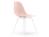 Vitra - Eames Plastic Side Chair RE DSX, Rose pâle, Sans rembourrage, Sans rembourrage, Version standard - 43 cm, Revêtement blanc