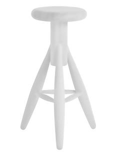 Rocket Stool Chêne laqué blanc