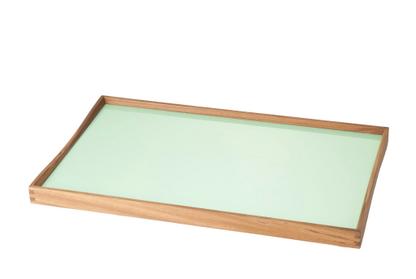 Turning Tray L (38 x 51 cm)|Noir/vert