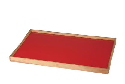 Turning Tray L (38 x 51 cm)|Noir/rouge