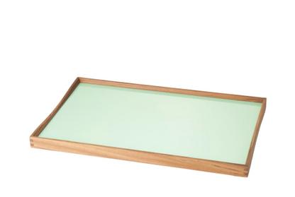 Turning Tray M (30 x 48 cm)|Noir/vert