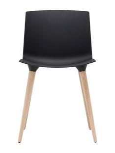 Chaise TAC Noir (mat)|Chêne pigmenté blanc