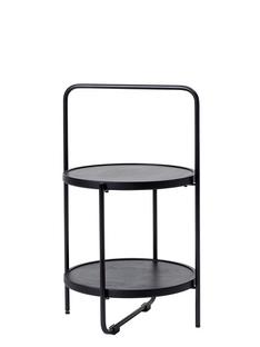 Tray Table S (H 58 x Ø 36 cm)|Noir