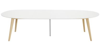 Table DK10 bois extensible Avec deux rallonges (L 290 cm)