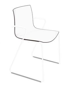 Catifa 46 Sledge Blanc|Bicolore|Noir anthracite, siège blanc|Avec accoudoirs