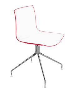 Catifa 46 pivotante Bicolore|Dossier rouge, siège blanc