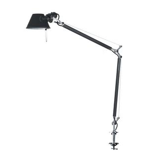 Tolomeo Tavolo Noir|Avec système serre-joint|Ampoule halogene