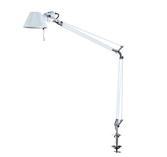 Tolomeo Tavolo Blanc|Avec système serre-joint|Ampoule halogene