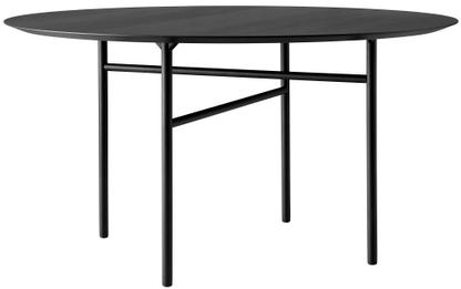 Table Ronde Snaregade Ø 138 cm|Placage chêne noir