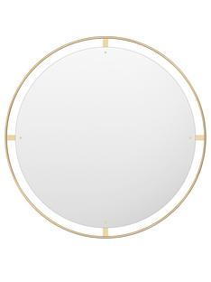 Miroir nimbus rond Ø 110 cm|Laiton poli