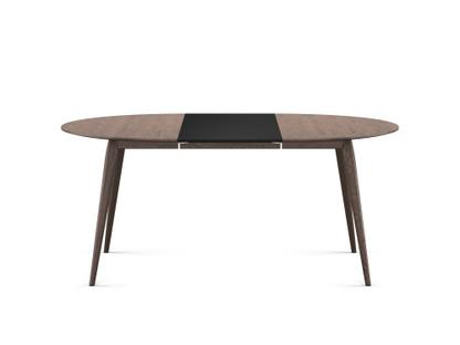 Table PLAYdinner Ronde Chêne fumé|L 120-170 cm|MDF noir