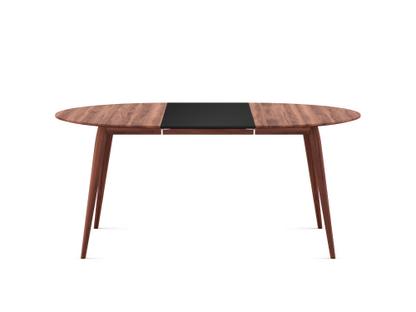 Table PLAYdinner Ronde Noyer huilé|L 120-170 cm|MDF noir