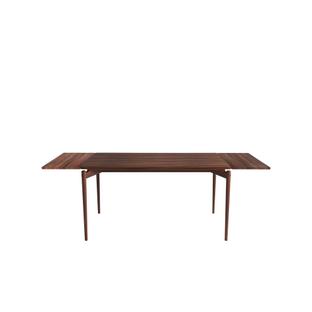 Table PURE Dining 140 x 85 cm|Noyer huilé|Avec 2 panneaux d'extension de même couleur (L 140-240 cm)