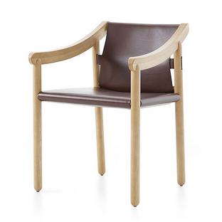 Chaise 905 Frêne naturel|Cuir roux