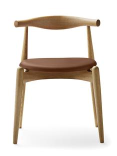 CH20 Elbow Chair Chêne huilé|Cuir cognac