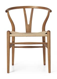 CH24 Wishbone Chair Teck huilé|Paillage naturel