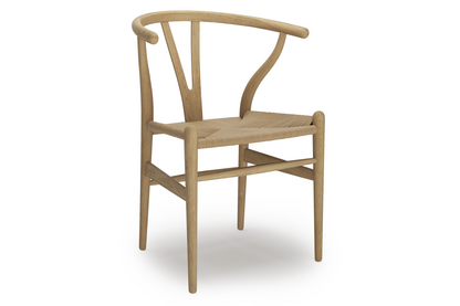 CH24 Wishbone Chair Chêne savonné|Paillage naturel