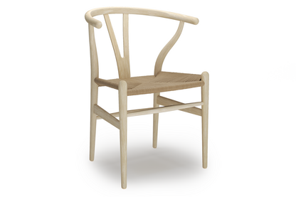 CH24 Wishbone Chair Frêne savoné|Paillage naturel