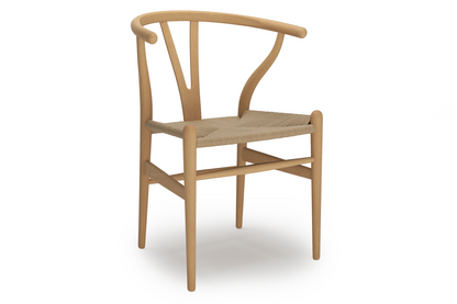 CH24 Wishbone Chair Hêtre huilé|Paillage naturel