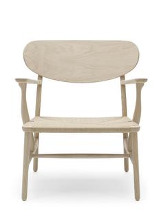 CH22 Lounge Chair Chêne savonné, paillage naturel