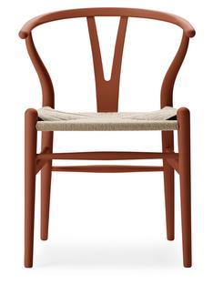 Chaise CH24 Wishbone Chair Soft Colours Soft Terracotta