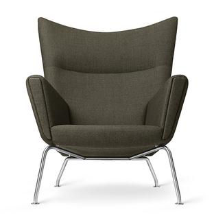 CH445 Wing Chair Passion - poivre|Sans repose-pied