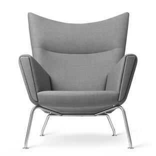 CH445 Wing Chair Passion - gris foncé|Sans repose-pied