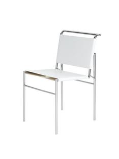 Chaise Roquebrune Blanc|Chromé