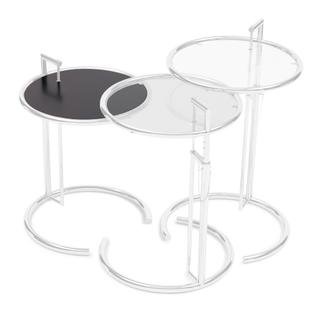 Adjustable Table E 1027 Verre de replacement Dessus en métal noir