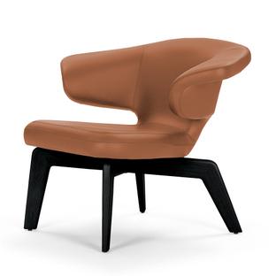 Munich Lounge Chair Cuir Classic cognac|Teinté noir  