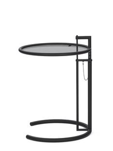 Adjustable Table E 1027 Black Version Verre Parsol gris