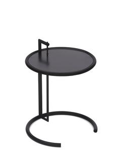 Adjustable Table E 1027 Black Version Dessus en métal noir