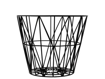 Corbeille Wire Medium (H 40 x Ø 50 cm)|Black