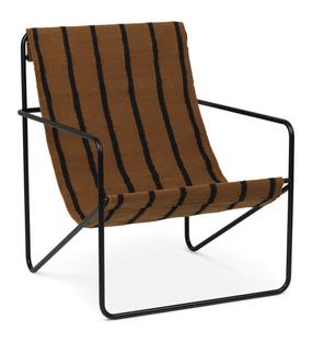 Lounge Chair Desert Black / stripes
