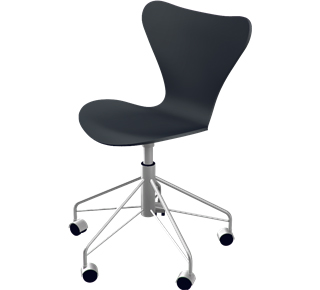 Série 7 chaise de bureau pivotante 3117 Laqué|Noir