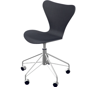 Série 7 chaise de bureau pivotante 3117 Frêne coloré|Noir