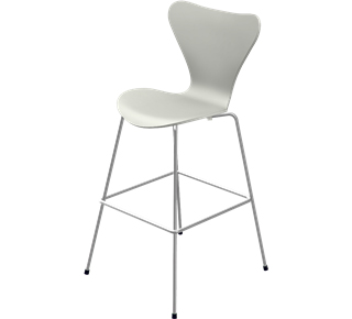 Série 7 chaise de bar 3187/3197 76 cm|Laqué|Nine grey
