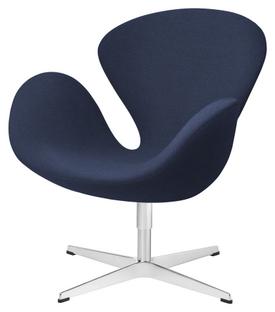 Fauteuil Swan (cygne) Hauteur spéciale 48 cm|Christianshavn|Christianshavn 1155 - Bleu foncé