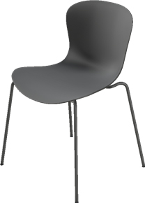 Chaise empilable NAP 45 cm|Gris poivre|Couleur de l'assise
